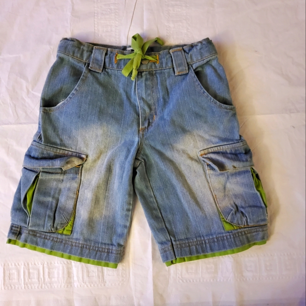 Mischief  100% cotton Size 5 boys boutique cargo Demin shorts